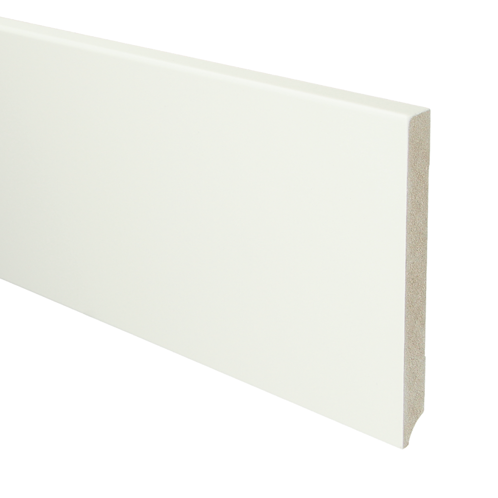 961 MDF Moderne plint 150x15 voorgelakt RAL 9016