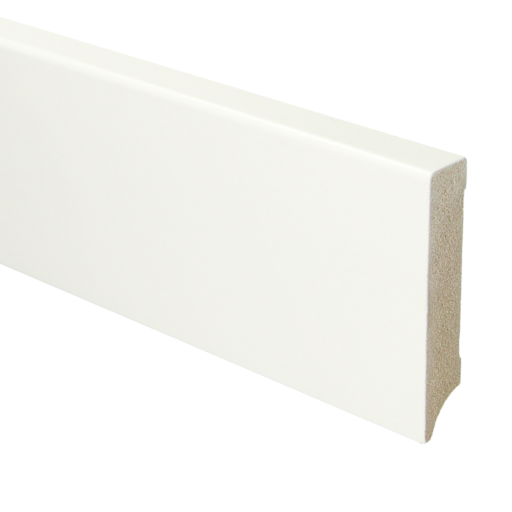 963 MDF Moderne plint 90x18 voorgelakt RAL 9016