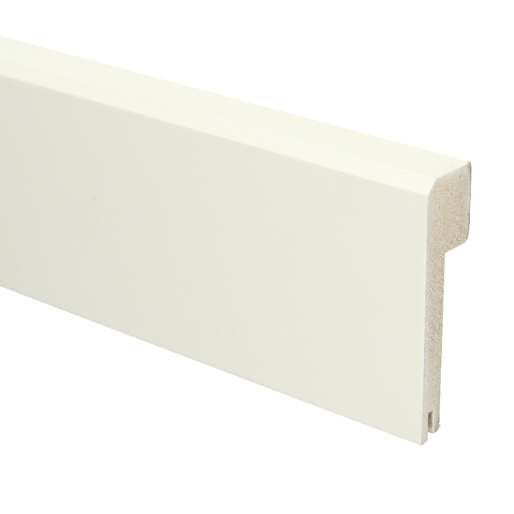 323 MDF Renovatieplint Klassiek 85x22 RAL 9010+uitsp.