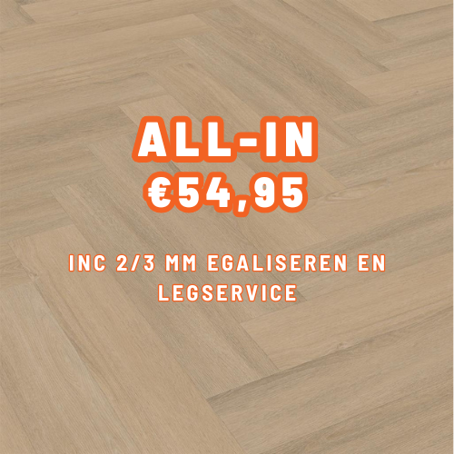 FC Visgraat Dryback Warm Beige PVC