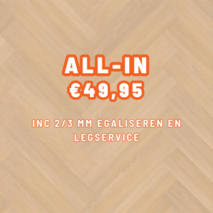 FC Naturel Eiken Visgraat Dryback PVC