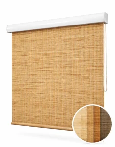 Geweven Hout Rolgordijn op Maat