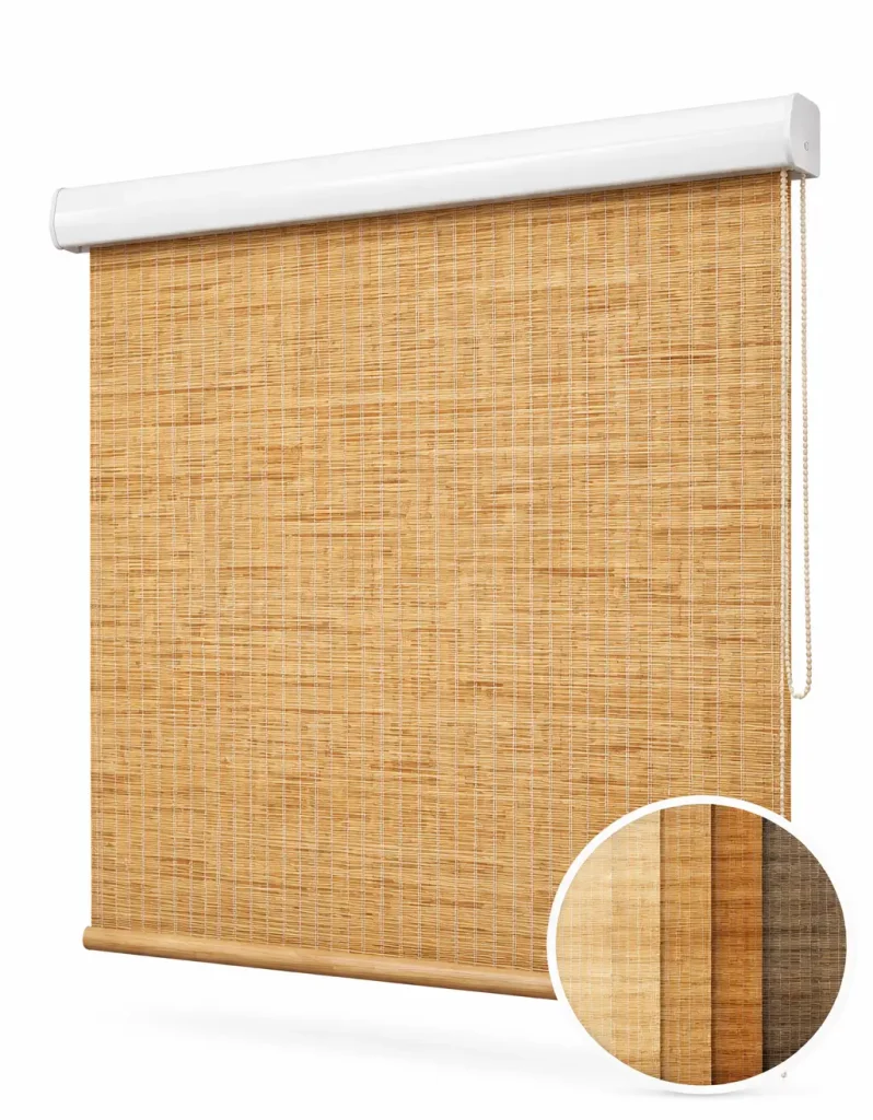 Geweven Hout Rolgordijn op Maat