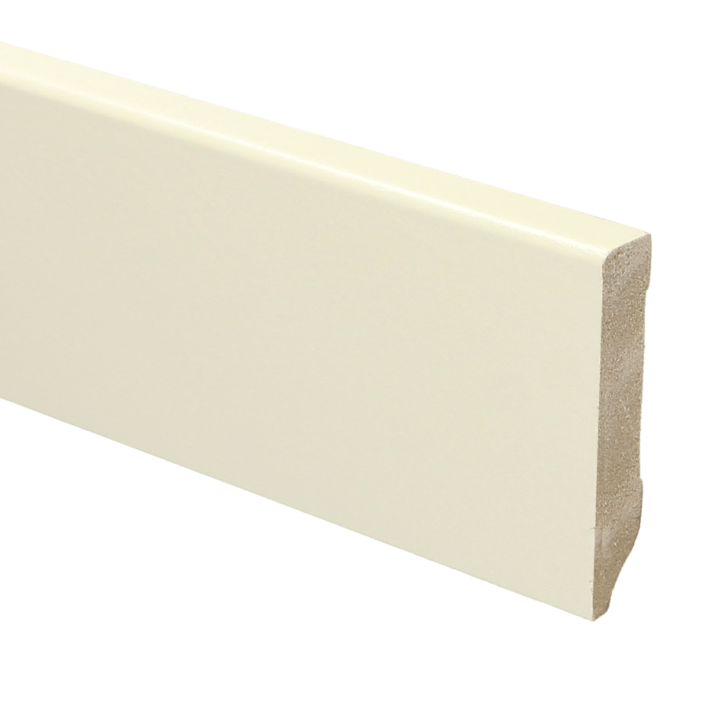 924 MDF Moderne plint 70x12 voorgelakt RAL 9001