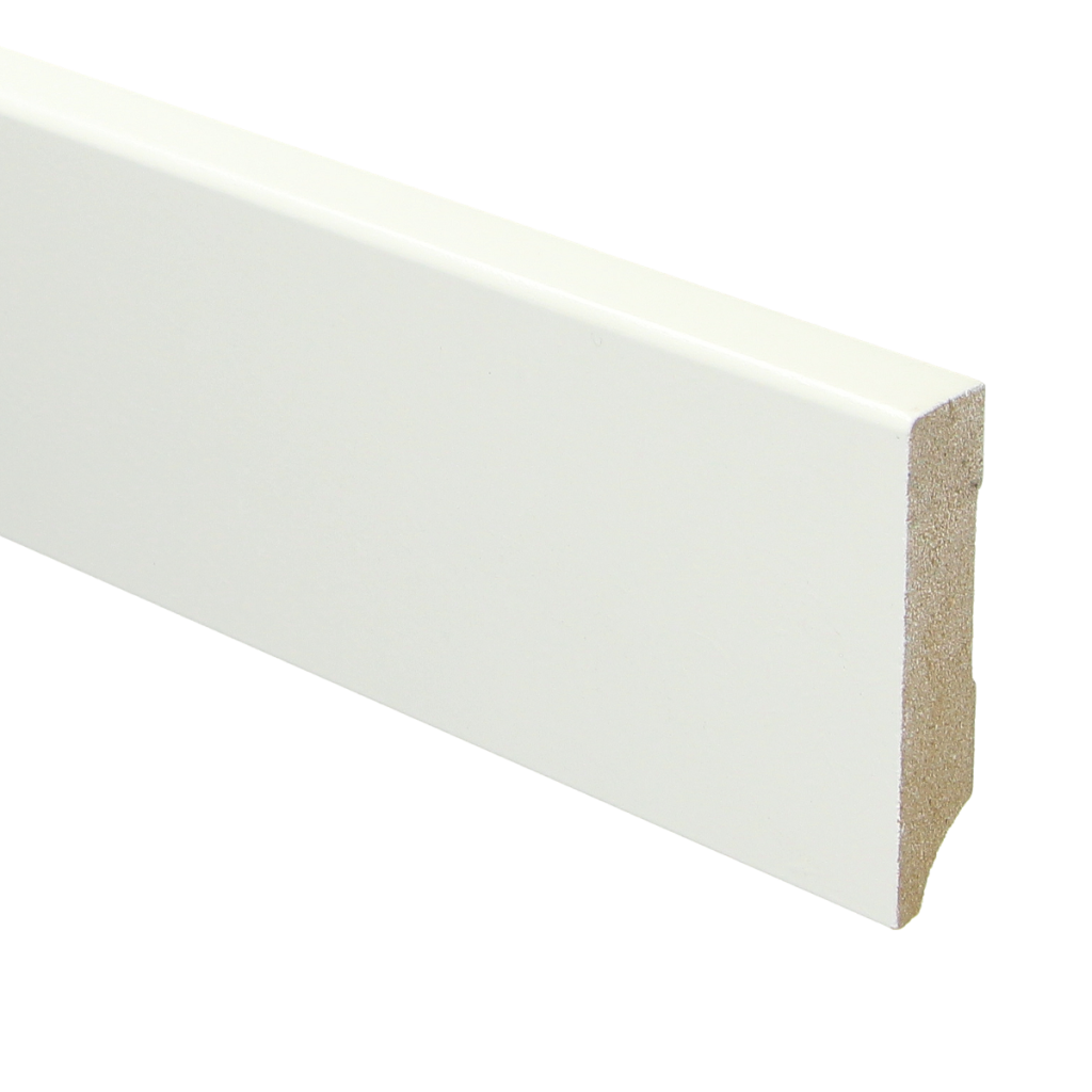 951 MDF Moderne plint 70x15 voorgelakt RAL 9016