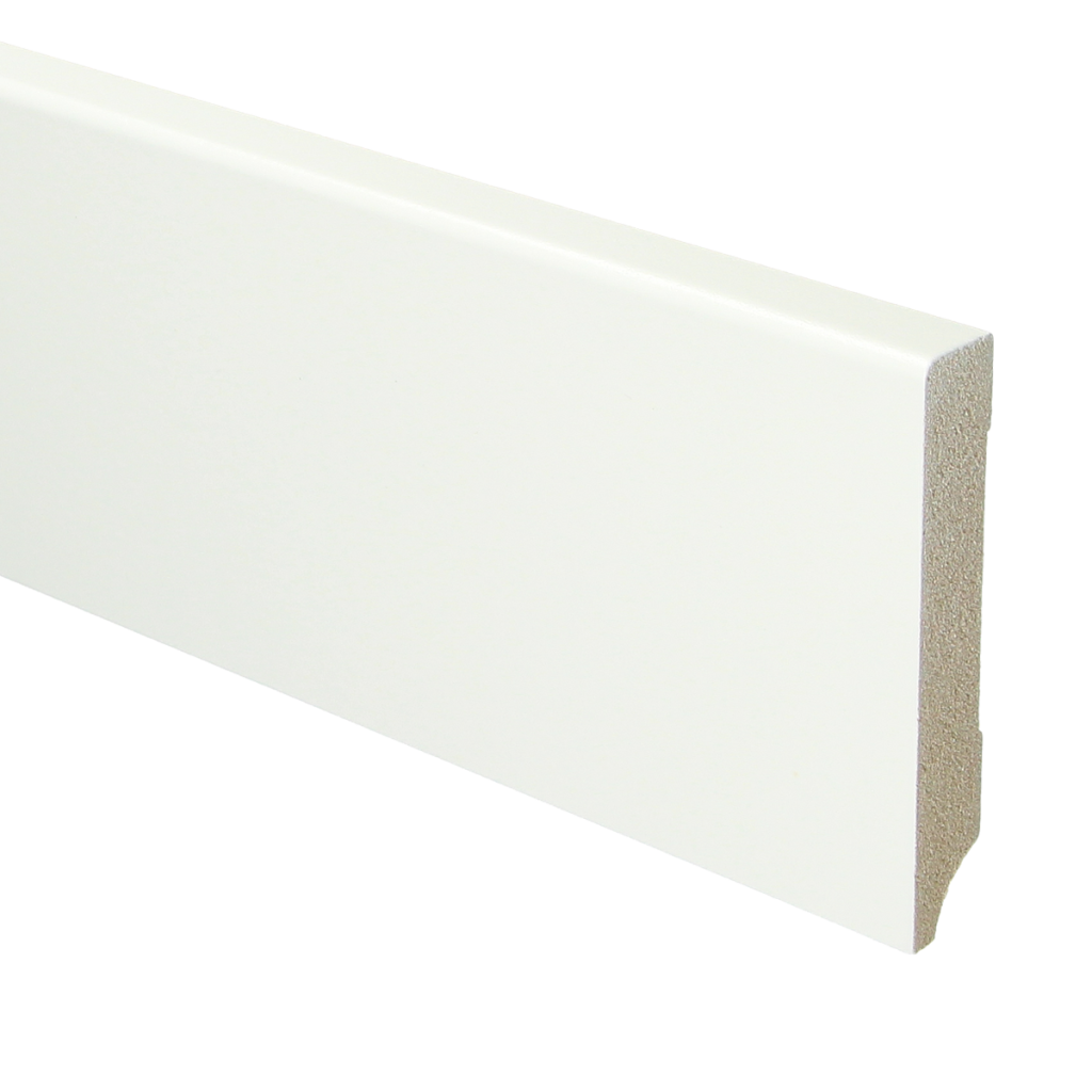 952 MDF Moderne plint 90x15 voorgelakt RAL 9016