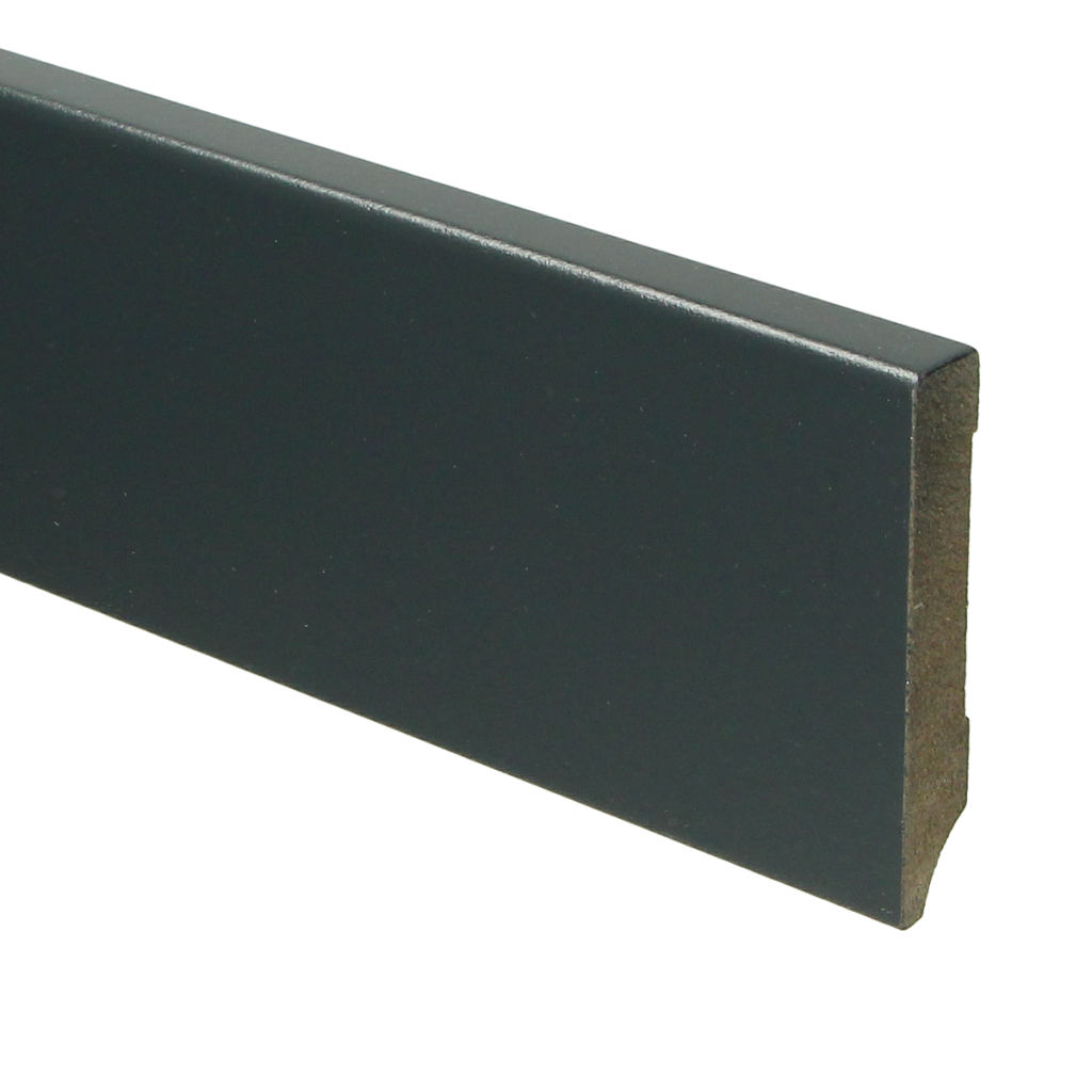 954 MDF Moderne plint 70x12 voorgelakt RAL 7016