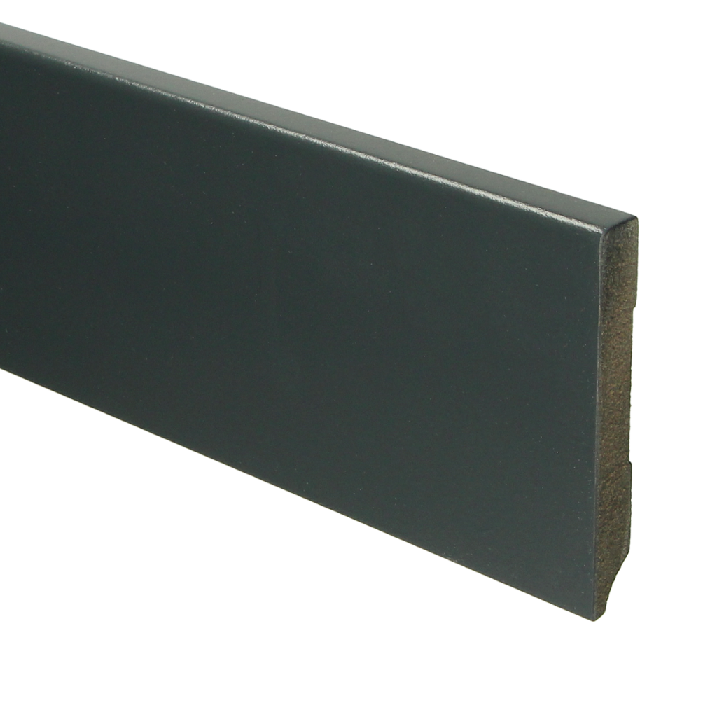 955 MDF Moderne plint 90x12 voorgelakt RAL 7016