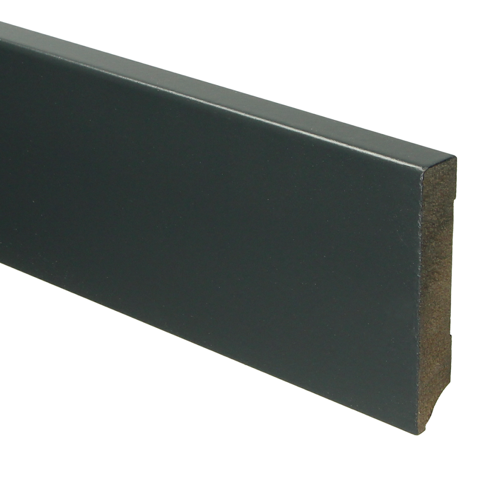 958 MDF Moderne plint 90x15 voorgelakt RAL 7016