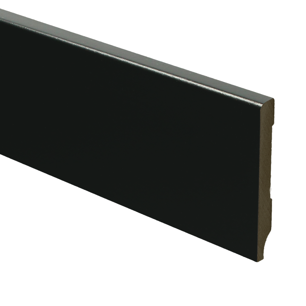 967 MDF Moderne plint 70x9 voorgelakt RAL 9005