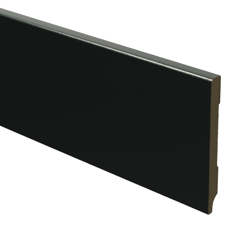 968 MDF Moderne plint 90x9 voorgelakt RAL 9005