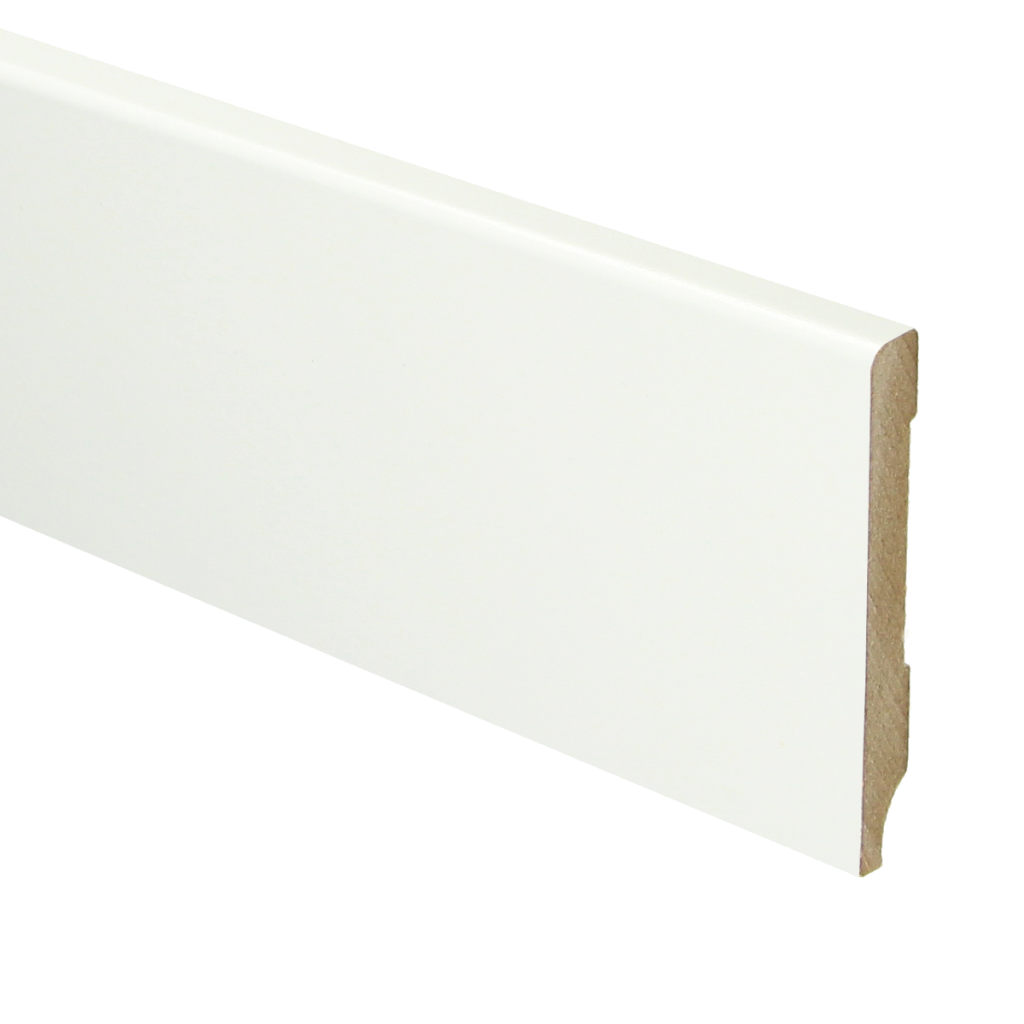 971 MDF Moderne plint 70x9 voorgelakt RAL 9016