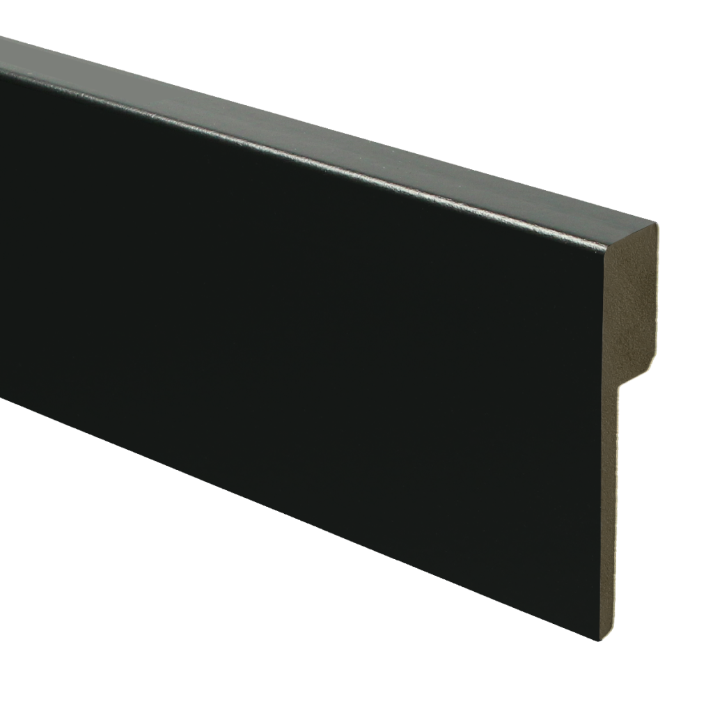 974 MDF MDF Renovatieplint modern 90x18 voorgel. RAL 9005