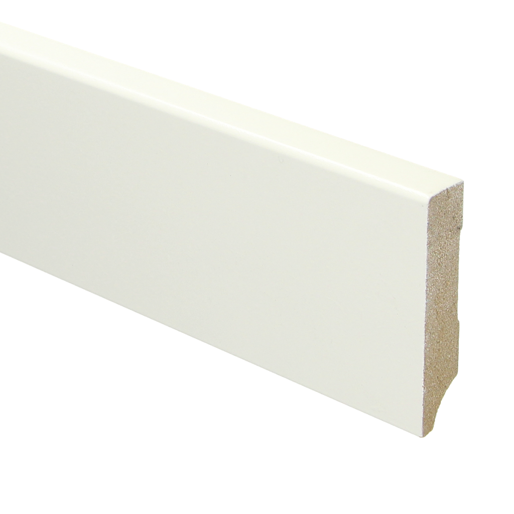 031 MDF Moderne plint 70x15 wit voorgelakt RAL 9010