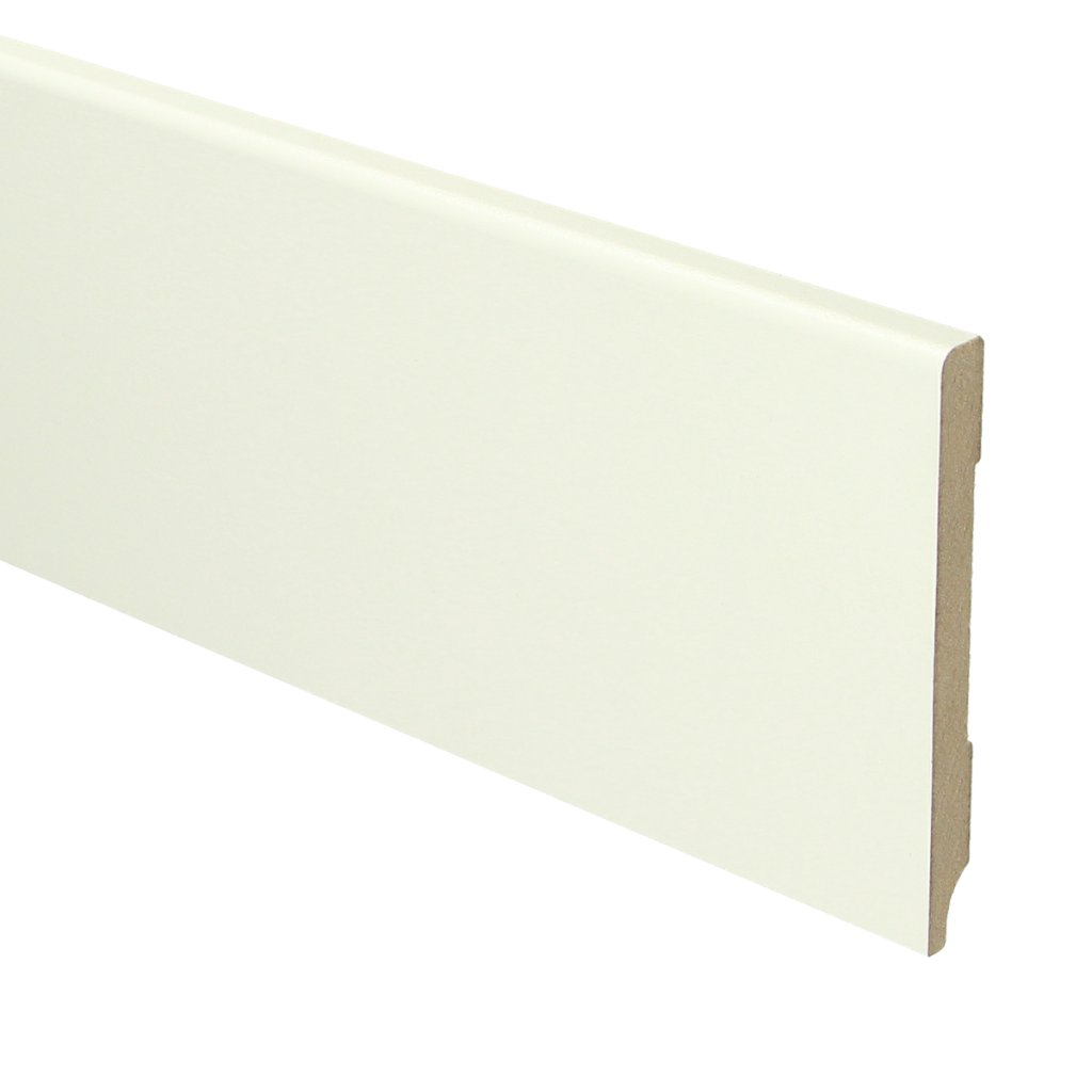 106 MDF Moderne plint 90x9 wit voorgelakt RAL 9010