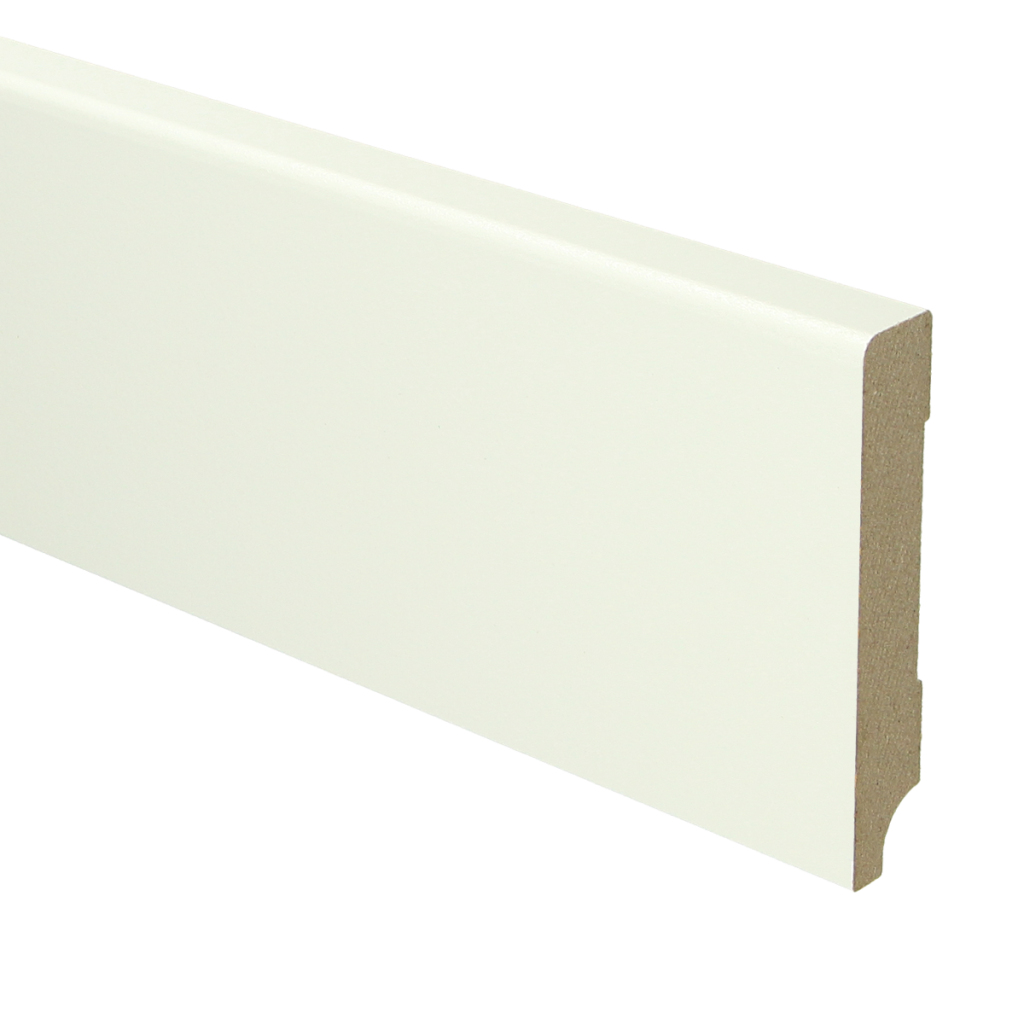 032 MDF Moderne plint 90x15 wit voorgelakt RAL 9010